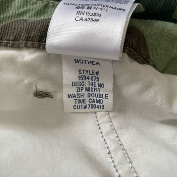 MOTHER The No Zip Misfit Pant Jogger Double Take Camo Size 25 - Picture 10 of 11